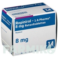 РОПІНІРОЛ (ROPINIROL) 8 мг таблетки 84 шт - Ропінірол 1 A PHARMA