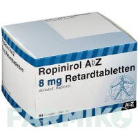 РОПІНІРОЛ (ROPINIROL) 8 мг таблетки 84 шт - Ропінірол ABZ PHARMA