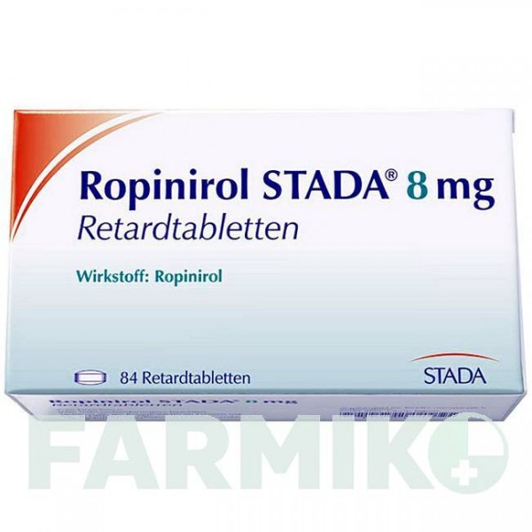РОПИНИРОЛ (ROPINIROL) 8 мг таблетки 84 шт - Ропинирол STADAPHARM