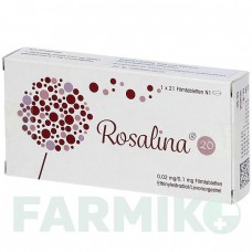 РОЗАЛІНА (ROSALINA) 0,02 мг/0,1 мг таблетки 21 шт - Левоноргестрел, Етинілестрадіол BIOMO PHARMA