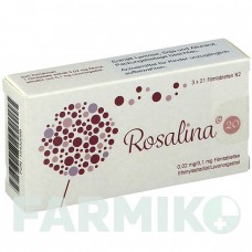 РОЗАЛІНА (ROSALINA) 0,02 мг/0,1 мг таблетки 63 шт - Левоноргестрел, Етинілестрадіол BIOMO PHARMA
