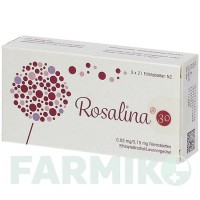 РОЗАЛИНА (ROSALINA) 0,03 мг/0,15 мг таблетки 63 шт - Левоноргестрел, Этинилэстрадиол BIOMO PHARMA