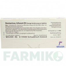 РОЗМАРИНУС (ROSMARINUS) D 4 ампулы 8x1 мл - Гомеопатия WELEDA