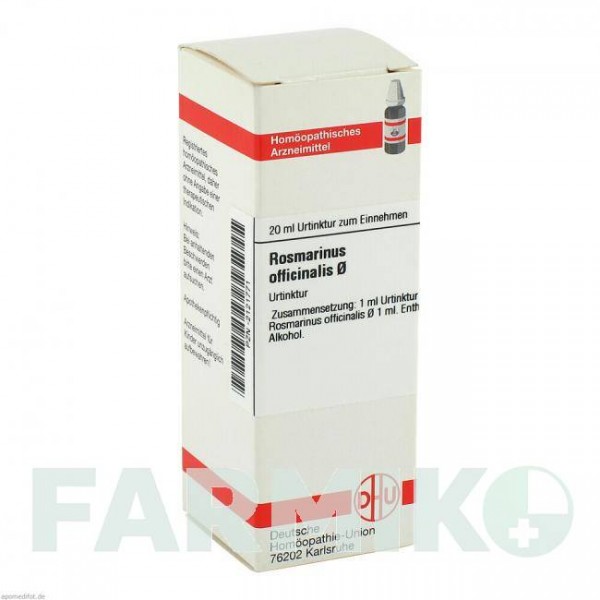 РОЗМАРИНУС ОФФІЦИНАЛІС (ROSMARINUS OFFICINALIS) D 1 розчин 20 мл - Гомеопатія DHU