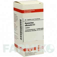 РОЗМАРИНУС ОФФИЦИНАЛИС (ROSMARINUS OFFICINALIS) D 3 таблетки 80 шт - Гомеопатия DHU