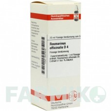 РОЗМАРИНУС ОФФИЦИНАЛИС (ROSMARINUS OFFICINALIS) D 4 раствор 20 мл - Гомеопатия DHU