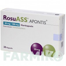 РОСУАСС АПОНТИС (ROSUASS APONTIS) 20 мг/100 мг капсулы 30 шт - Розувастатин, Ацетилсалициловая кислота APONTIS PHARMA