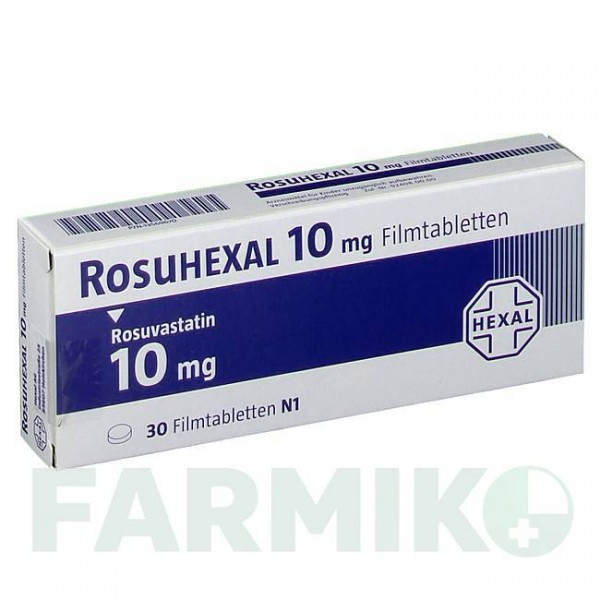 РОЗУГЕКСАЛ (ROSUHEXAL) 10 мг таблетки 30 шт - Розувастатин HEXAL