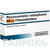 РОЗУВАСТАТИН (ROSUVASTATIN) 10 мг таблетки 100 шт - Розувастатин RATIOPHARM