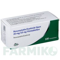 РОЗУВАСТАТИН (ROSUVASTATIN) 20 мг/10 мг таблетки 100 шт - Розувастатин, Езетиміб ELPEN PHARMACEUTICAL