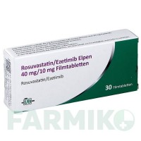 РОЗУВАСТАТИН (ROSUVASTATIN) 40 мг/10 мг таблетки 30 шт - Розувастатин, Езетиміб ELPEN PHARMACEUTICAL