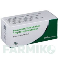 РОЗУВАСТАТИН (ROSUVASTATIN) 5 мг/10 мг таблетки 100 шт - Розувастатин, Езетиміб ELPEN PHARMACEUTICAL