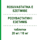 РОЗУВАСТАТИН И ЭЗЕТИМИБ (ROSUVASTATINA E EZETIMIBE) 20 мг/10 мг таблетки 28 шт - Розувастатин, Эзетимиб DOC GENERICI