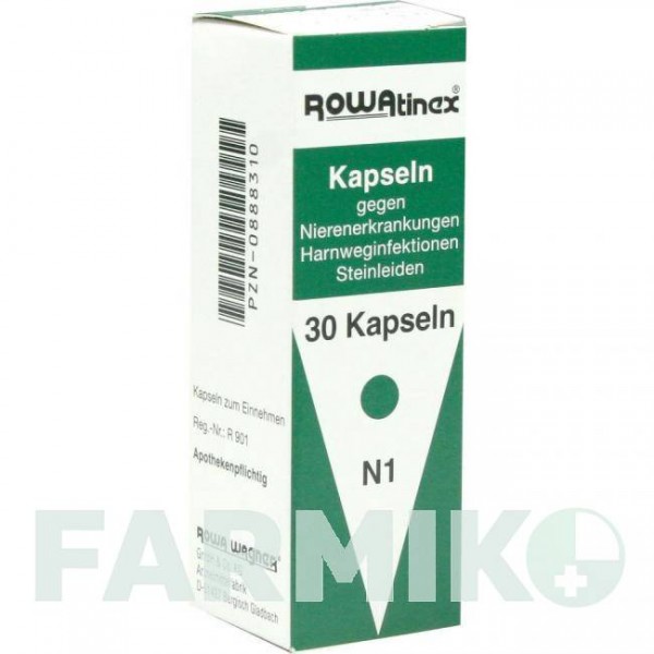 РОВАТИНЕКС (ROWATINEX) капсули 30 шт - Активні речовини ROWA WAGNER