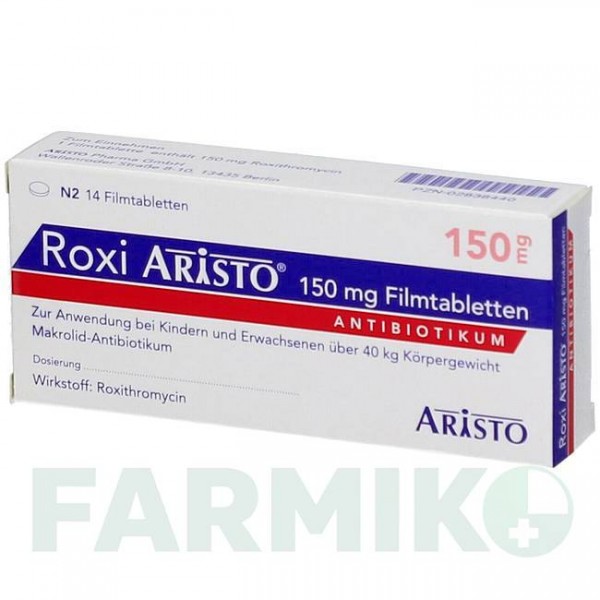 РОКСІ (ROXI) 150 мг таблетки 14 шт - Рокситроміцин ARISTO PHARMA