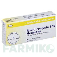 РОКСИТРОМІЦИН (ROXITHROMYCIN) 150 таблетки 10 шт - Рокситроміцин HEUMANN PHARMA