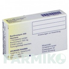 РОКСИТРОМИЦИН (ROXITHROMYCIN) 300 таблетки 10 шт - Рокситромицин HEUMANN PHARMA