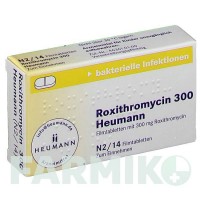 РОКСИТРОМИЦИН (ROXITHROMYCIN) 300 таблетки 14 шт - Рокситромицин HEUMANN PHARMA