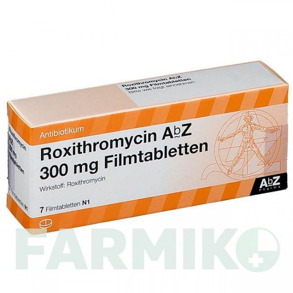 РОКСИТРОМИЦИН (ROXITHROMYCIN) 300 мг таблетки 7 шт - Рокситромицин ABZ PHARMA