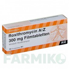 РОКСИТРОМІЦИН (ROXITHROMYCIN) 300 мг таблетки 10 шт - Рокситроміцин ABZ PHARMA