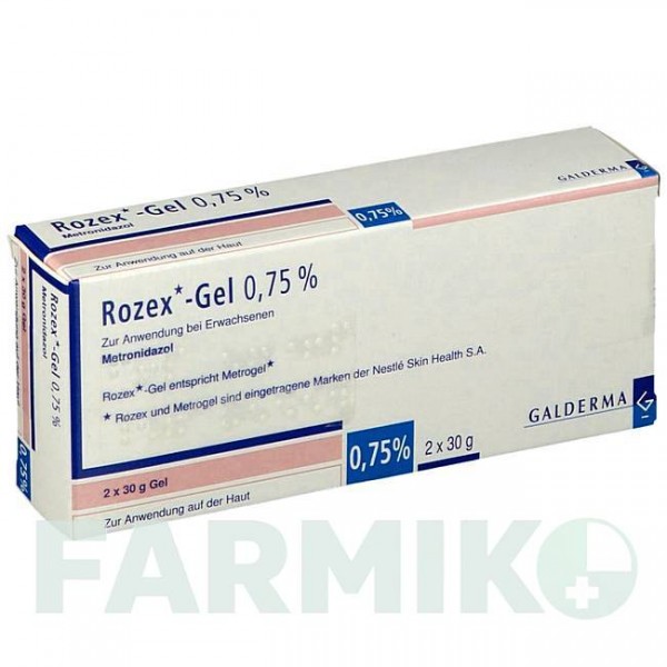 РОЗЕКС (ROZEX) гель 30 г - Метронидазол KOHLPHARMA