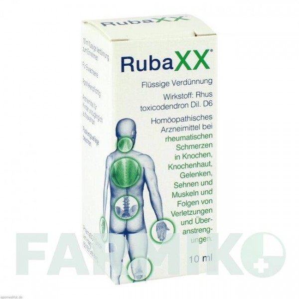 РУБАКС (RUBAXX) капли 10 мл - Гомеопатия PHARMASGP