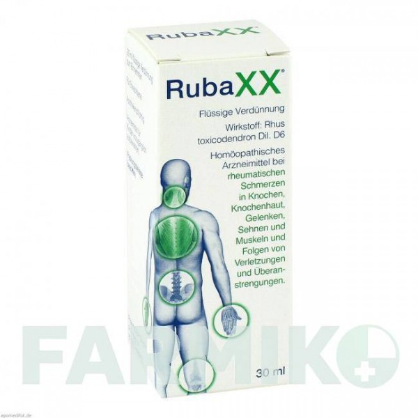РУБАКС (RUBAXX) капли 30 мл - Гомеопатия PHARMASGP
