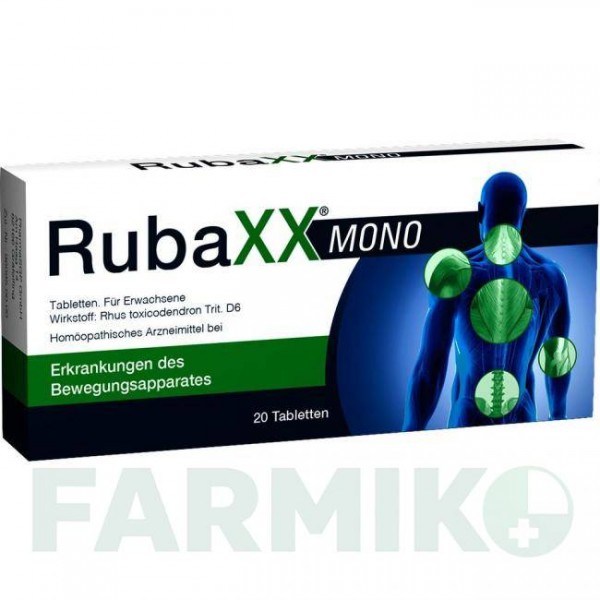 РУБАКС (RUBAXX) таблетки 20 шт - Гомеопатия PHARMASGP