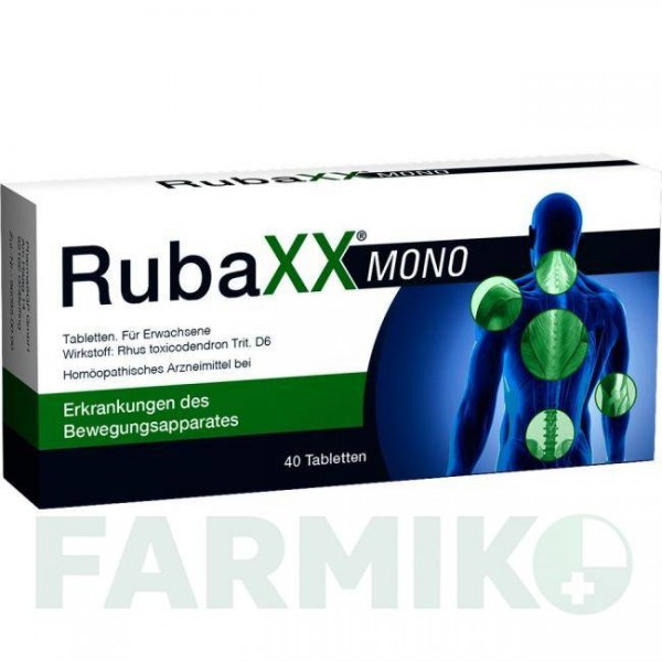 РУБАКС (RUBAXX) таблетки 40 шт - Гомеопатия PHARMASGP