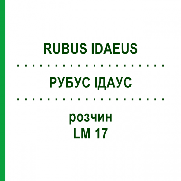 РУБУС ІДАУС (RUBUS IDAEUS) LM 17 розчин 10 мл - Гомеопатія ARCANA DR.SEWERIN