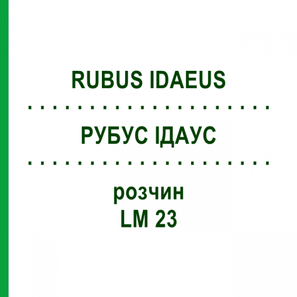 РУБУС ІДАУС (RUBUS IDAEUS) LM 23 розчин 10 мл - Гомеопатія ARCANA DR.SEWERIN