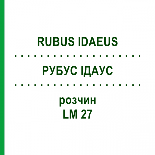 РУБУС ІДАУС (RUBUS IDAEUS) LM 27 розчин 10 мл - Гомеопатія ARCANA DR.SEWERIN