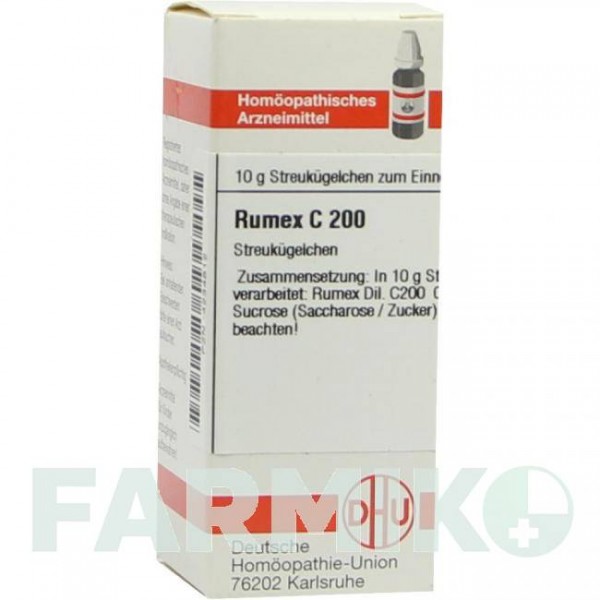 РУМЕКС (RUMEX) C 200 глобули 10 г - Гомеопатия DHU