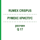 РУМЕКС КРИСПУС (RUMEX CRISPUS) Q 17 розчин 15 мл - Гомеопатія GUDJONS