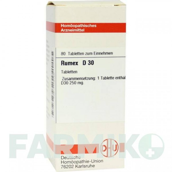 РУМЕКС (RUMEX) D 30 таблетки 80 шт - Гомеопатия DHU