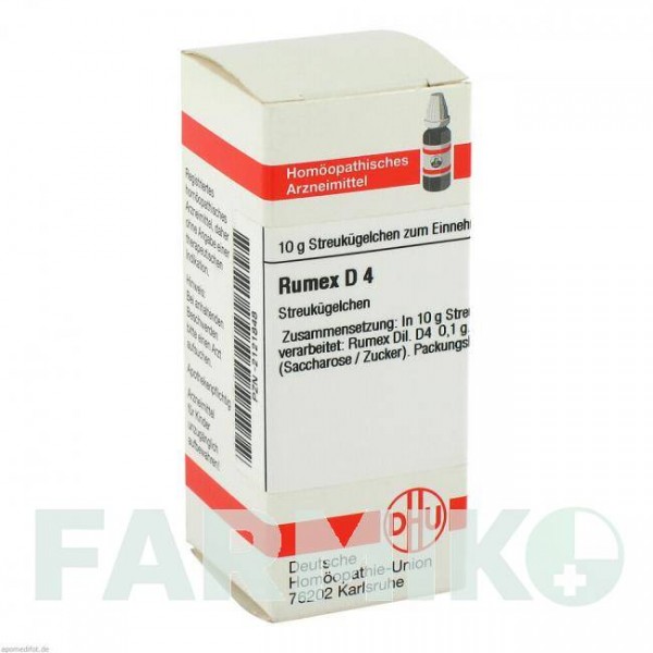 РУМЕКС (RUMEX) D 4 глобули 10 г - Гомеопатия DHU