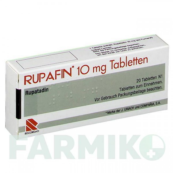 РУПАФИН (RUPAFIN) 10 мг таблетки 20 шт - Рупатадин EMRA-MED