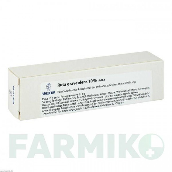 РУТА ГРАВЕОЛЕНС (RUTA GRAVEOLENS) 10% мазь 25 г - Гомеопатия WELEDA