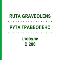 РУТА ГРАВЕОЛЕНС (RUTA GRAVEOLENS) D 200 глобули 10 г - Гомеопатия SPAGYRA
