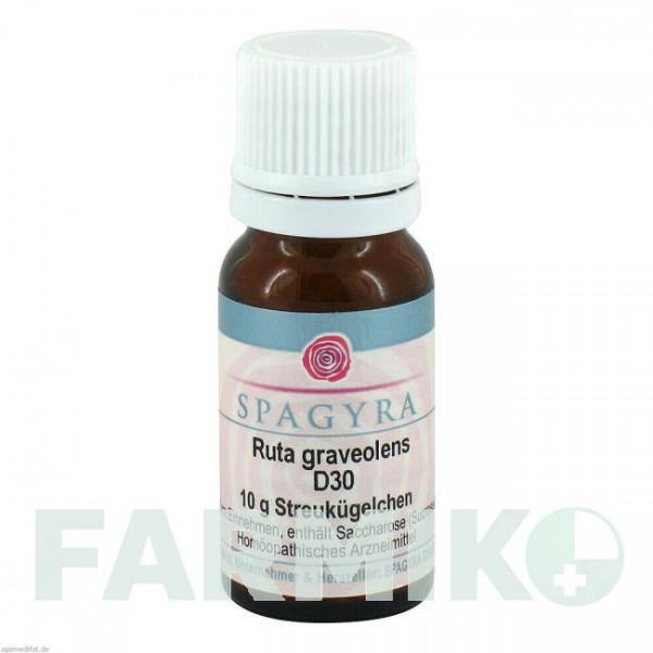 РУТА ГРАВЕОЛЕНС (RUTA GRAVEOLENS) D 30 глобули 10 г - Гомеопатія SPAGYRA