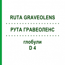 РУТА ГРАВЕОЛЕНС (RUTA GRAVEOLENS) D 4 глобули 10 г - Гомеопатія SPAGYRA