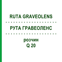 РУТА ГРАВЕОЛЕНС (RUTA GRAVEOLENS) Q 20 раствор 15 мл - Гомеопатия GUDJONS