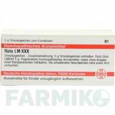 РУТА (RUTA) LM XXX глобули 5 г - Гомеопатия DHU