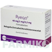 РІЕКО (RYEQO) 40 мг/1 мг/0,5 мг таблетки 3x28 шт - Релуголікс, Естрадіол, Норетистерон GEDEON RICHTER