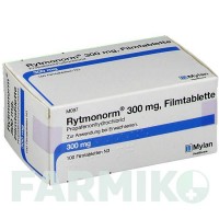 РИТМОНОРМ (RYTMONORM) 300 мг таблетки 100 шт - Пропафенон VIATRIS