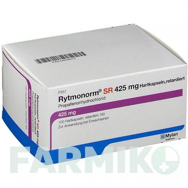РИТМОНОРМ (RYTMONORM) 425 мг капсулы 100 шт - Пропафенон VIATRIS