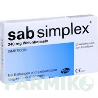 САБ (SAB) 240 мг капсулы 20 шт - Силикон PFIZER