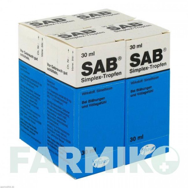 САБ (SAB) суспезия 4x30 мл - Силикон KOHLPHARMA