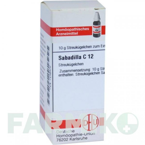САБАДИЛЛА (SABADILLA) C 12 глобули 10 г - Гомеопатия DHU