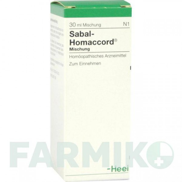 САБАЛЬ ГОМАККОРД (SABAL HOMACCORD) капли 30 мл - Гомеопатия BIOLOGISCHE HEILMITTEL HEEL